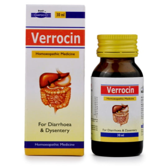 hapdco verrocin suspension (30ml) for diarrhea, dysentery, colitis, irritable bowel syndrome, mucus