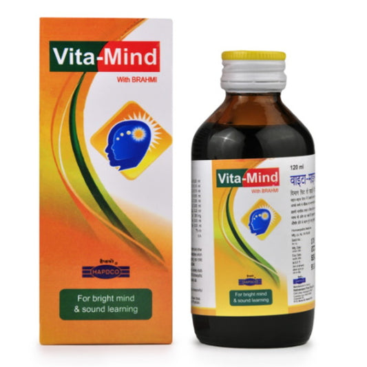 hapdco vita-mind syrup (200ml) brain tonic, helps improve memory and concentration