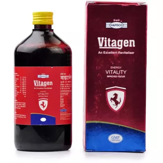 hapdco vitagen syrup (450ml) restorative tonic for vitality, tones up appetite & digestion