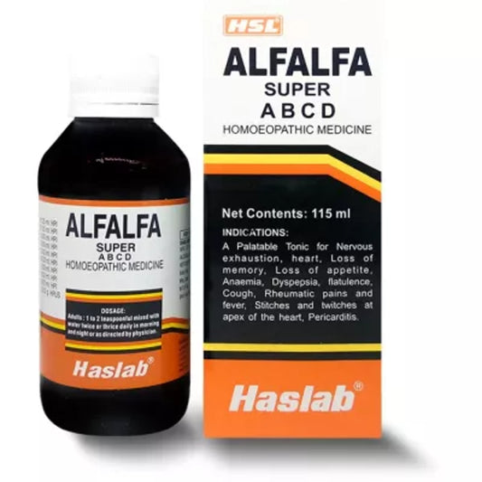 haslab alfalfa super tonic with vitamin abcd 200ml ( weakness and illness)