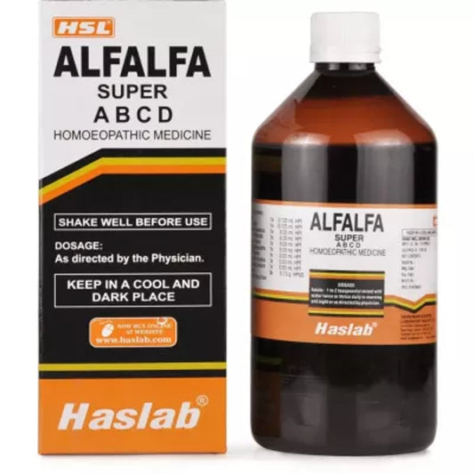 haslab alfalfa super tonic with vitamin abcd 450ml (weakness and illness)