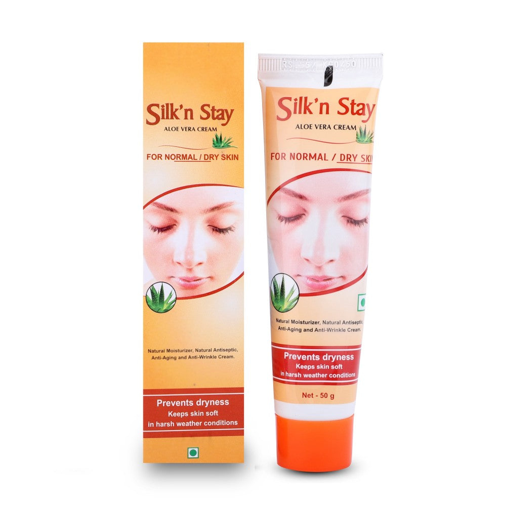 SBL Silk N Stay Aloe Vera Cream For Normal And Dry Skin - 50gm