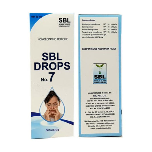 SBL Drops No. 7 (For Sinusitis) - 30ml
