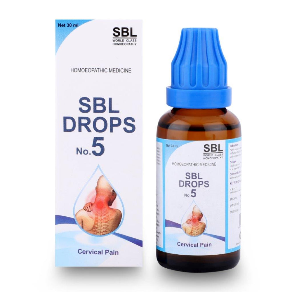 SBL Drops No. 5 (For Cervical Pain) - 30ml