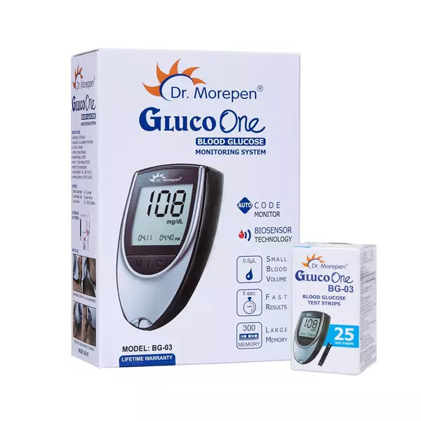 Dr Morepen BG 03 Gluco One Glucose Monitoring System Glucometer