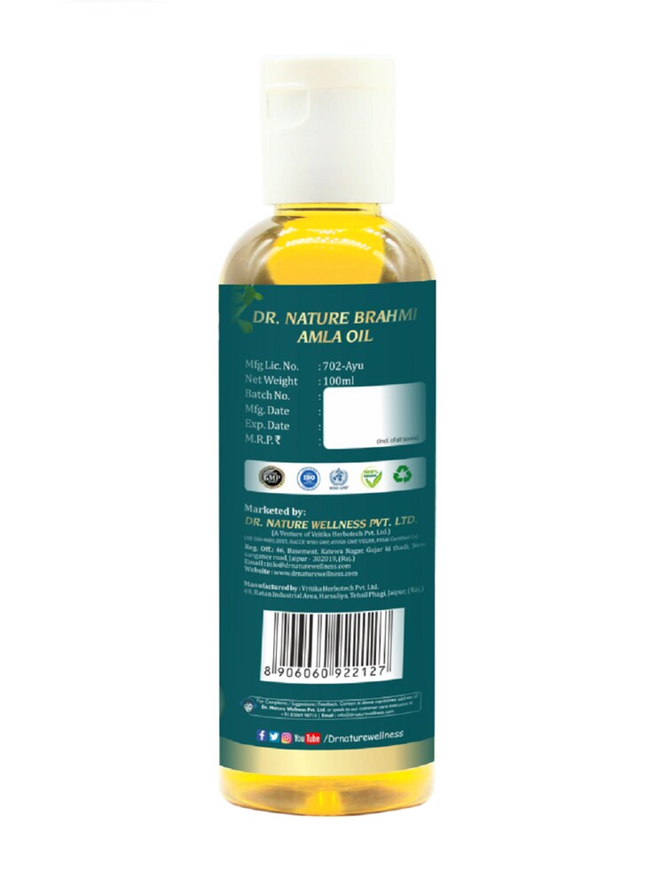 Dr. Nature Brahmi Amla Hair Oil - 100ml