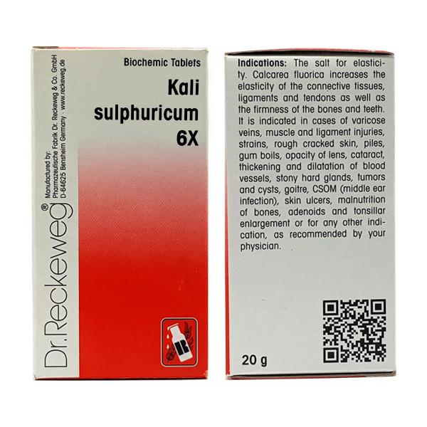 Dr. Reckeweg Kali Sulphuricum 6X Tablet - 20gm (Pack of 2)