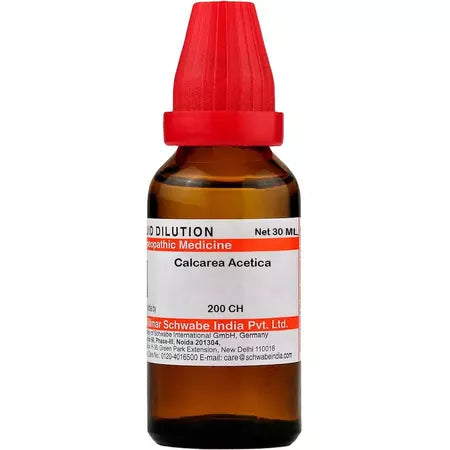 Dr Willmar Schwabe India Calcarea Acetica Dilution 200 CH - (30 ml) - Pack of 2