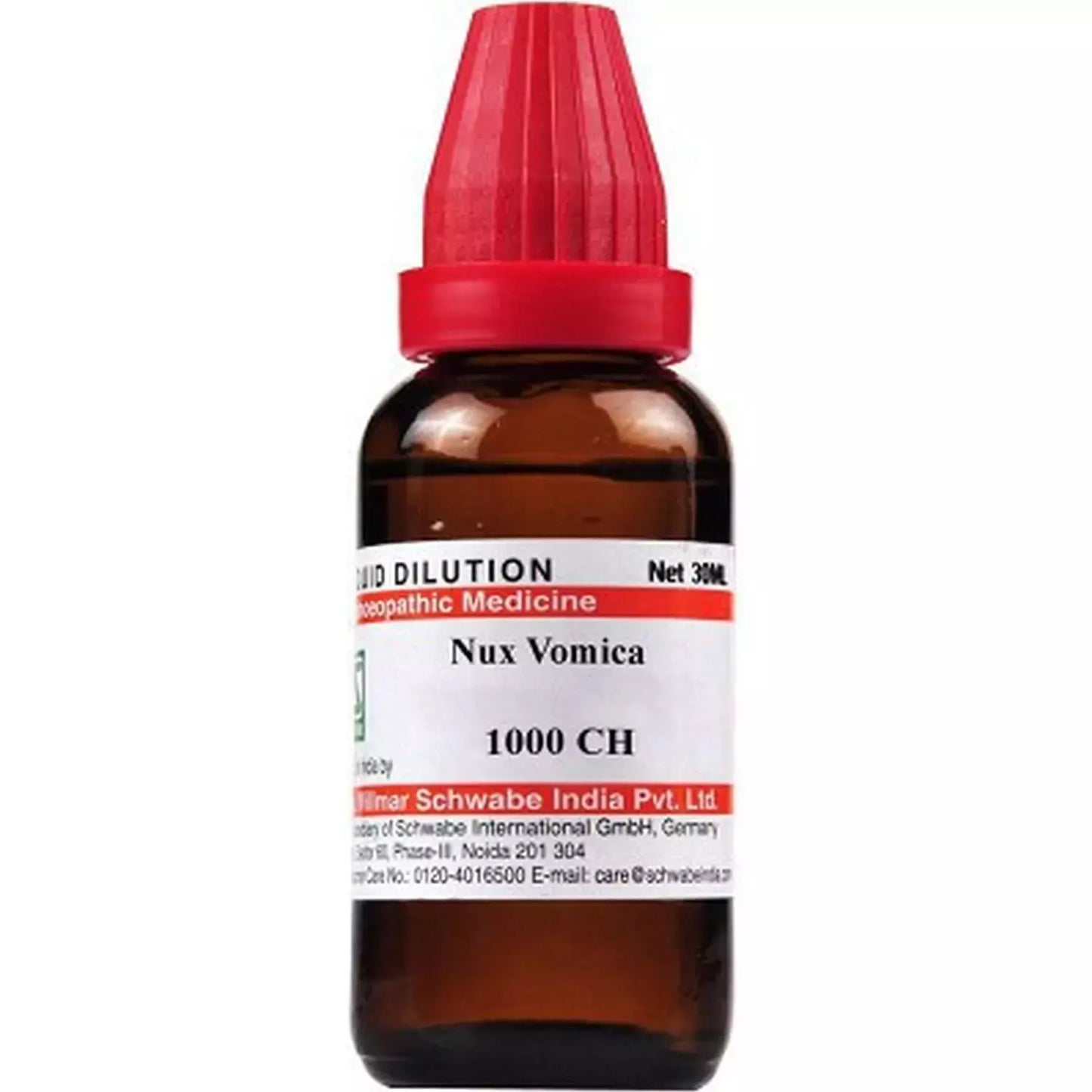 Dr Willmar Schwabe India Nux Vomica Dilution 1000 CH - (30 ml) - Pack of 2