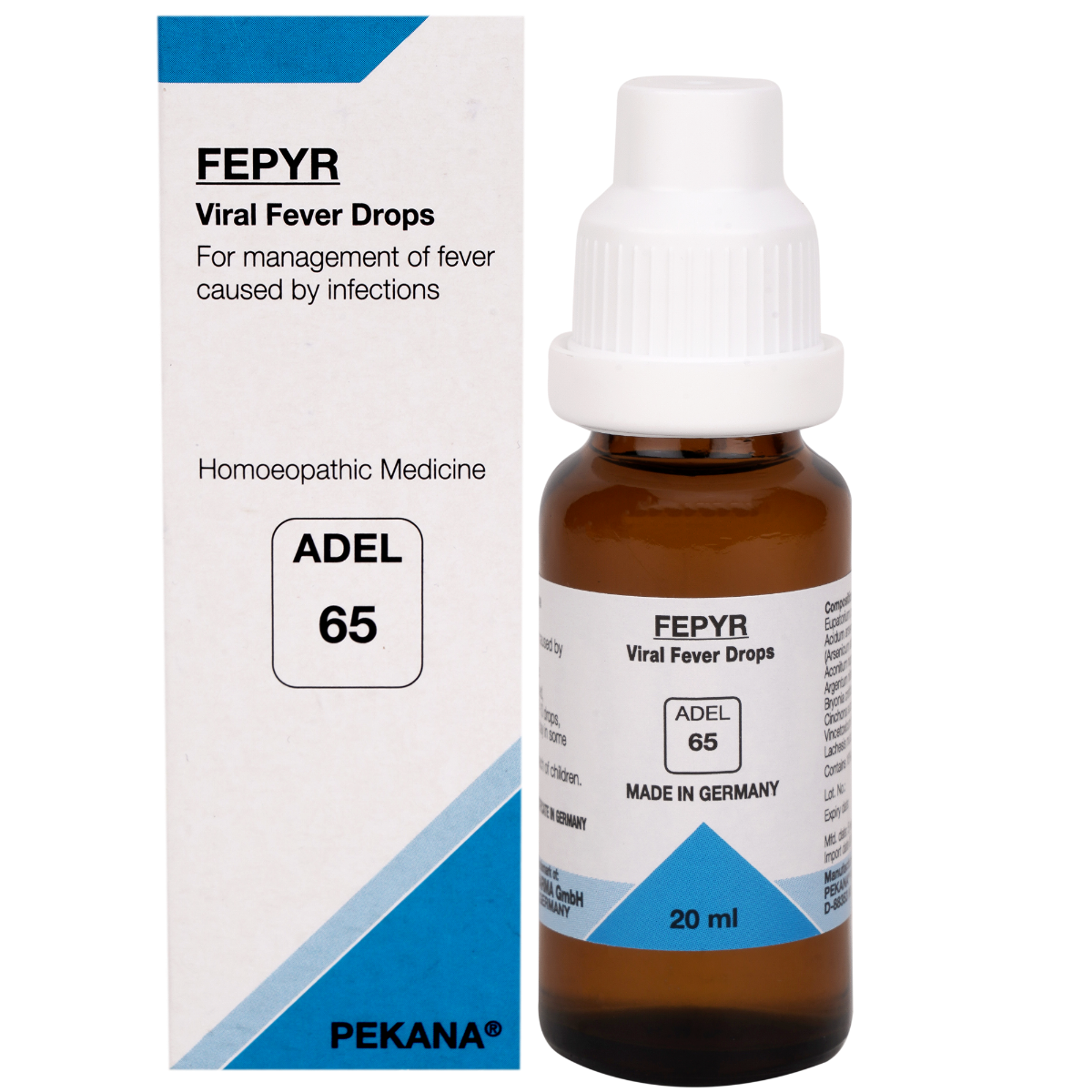 Adel Pekana ADEL 65 Fepyr Body Temperature Management Viral Fever Drop - 20ml