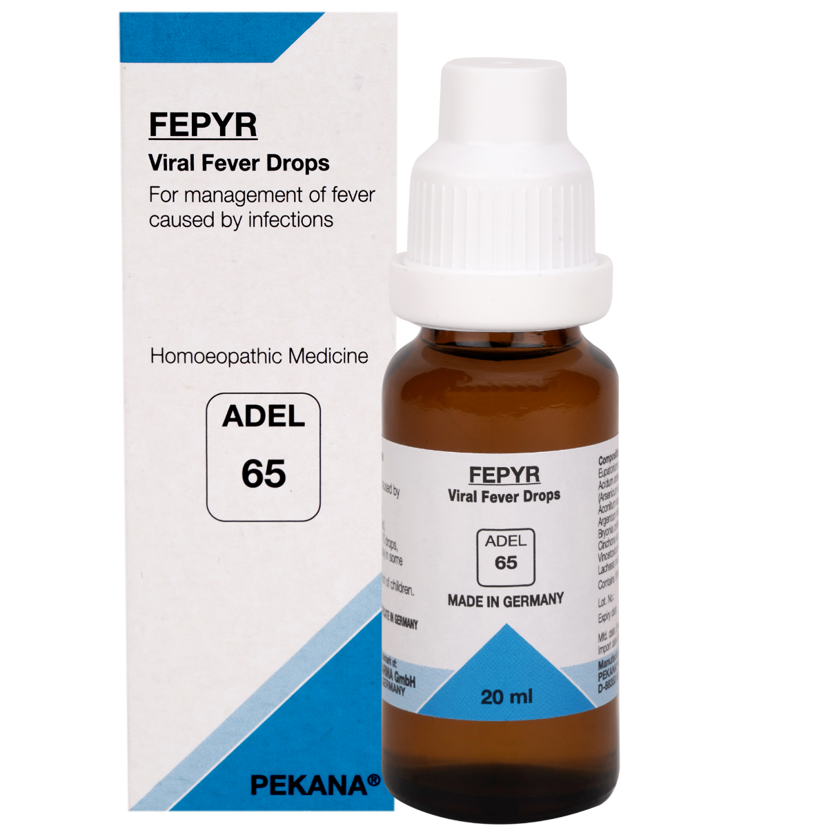 Adel Pekana ADEL 65 Fepyr Body Temperature Management Viral Fever Drop - 20ml