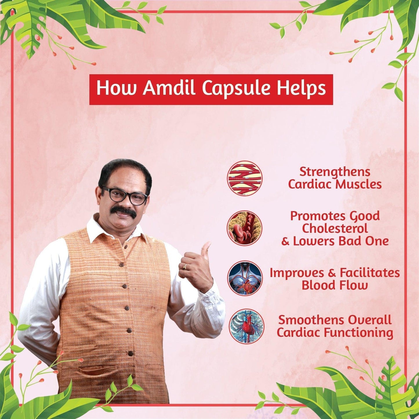 Ambic Amdil Vegetarian Capsule (60 Each)