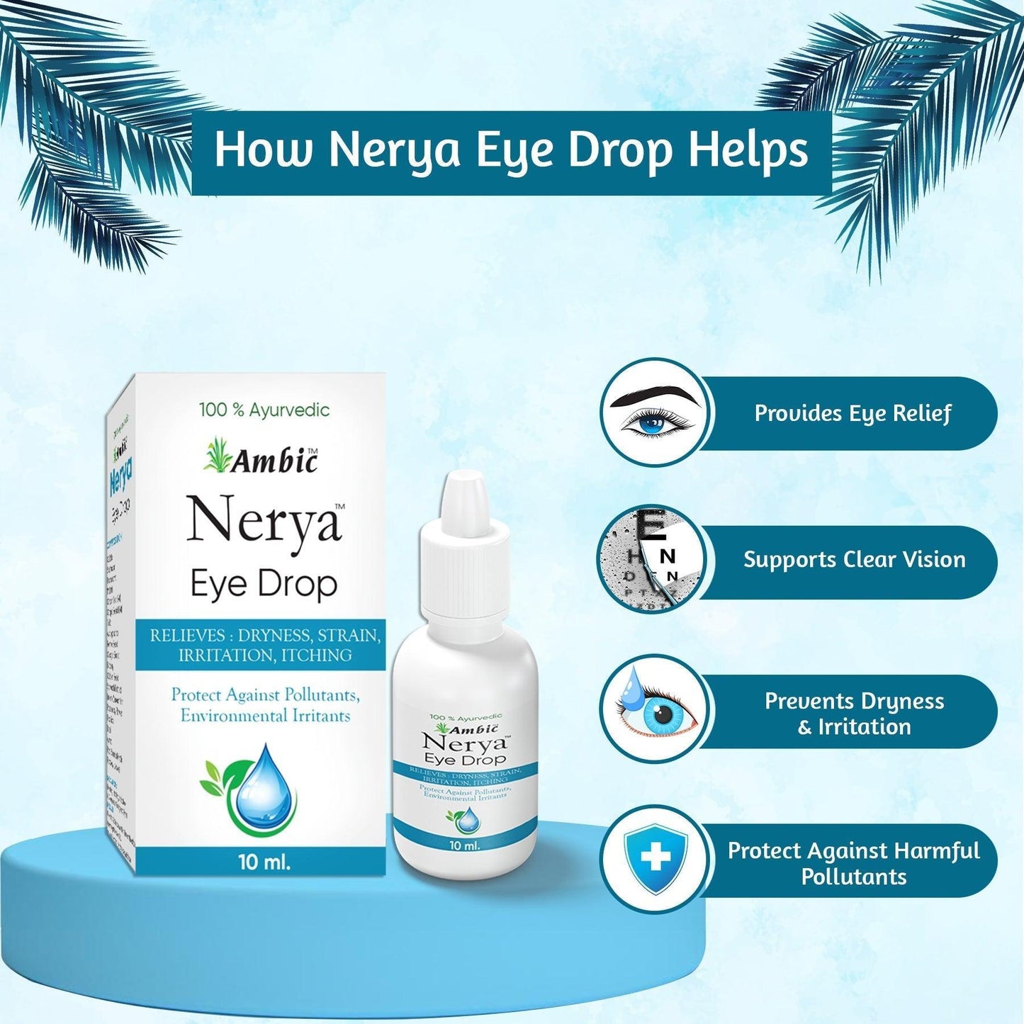 Ambic Nerya Eye Drop for Healthy Vision - (20ml)