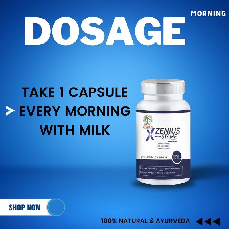 Zenius X-Stame Capsules Morning - Sexual Capsules for Sexual Health - 30 Capsules