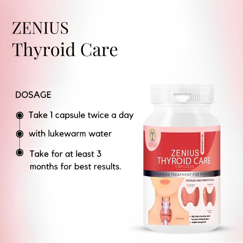 Zenius Thyrocare Capsules - for Thyroid Care and Management - 60 Capsules