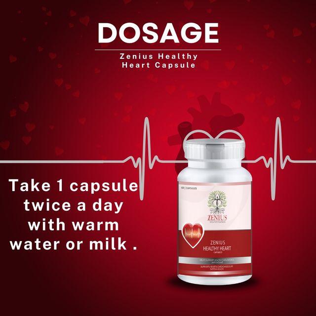 Zenius Healthy Heart Capsules - for Heart Health and Arteries Care - 60 Capsules