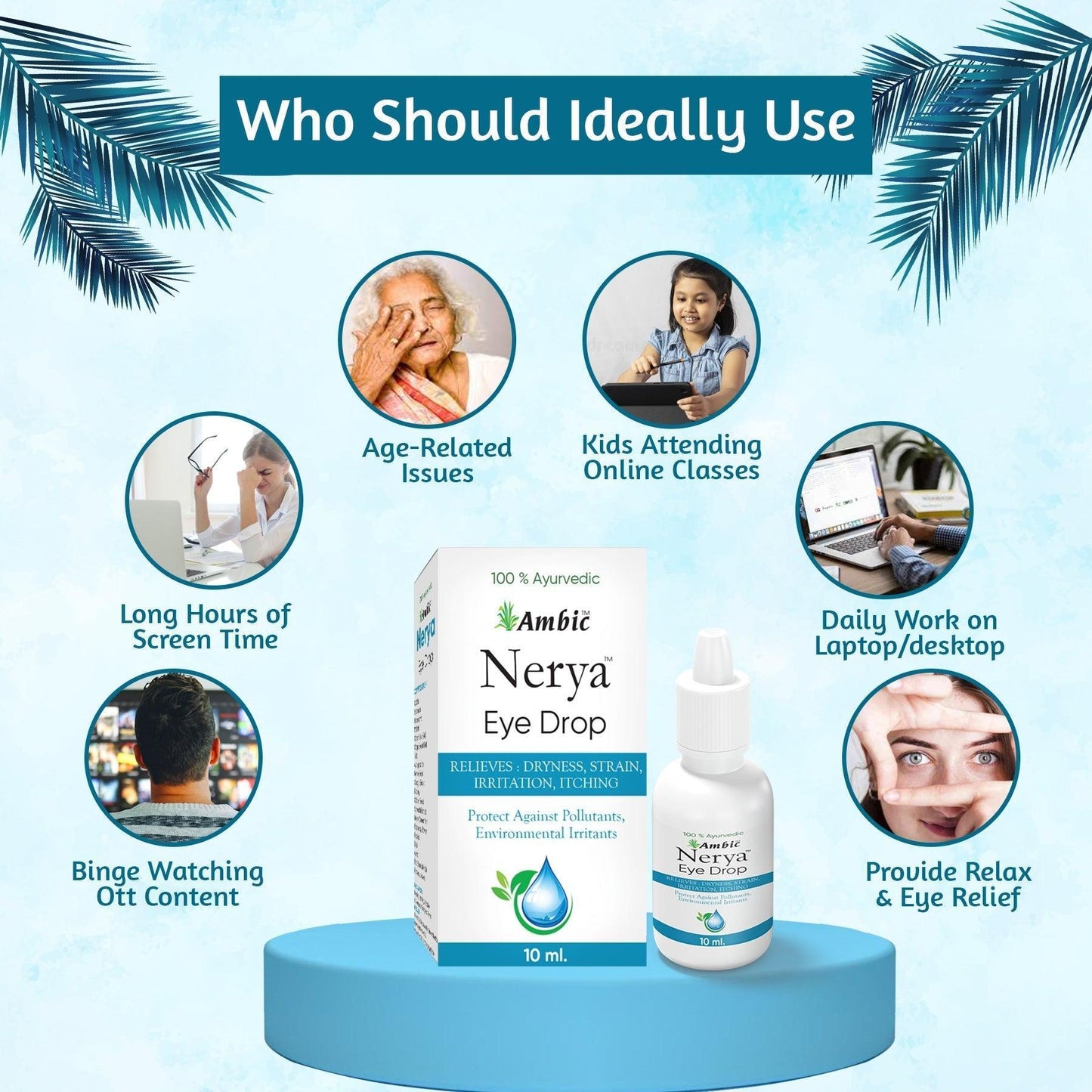 Ambic Nerya Eye Drop for Healthy Vision - (20ml)