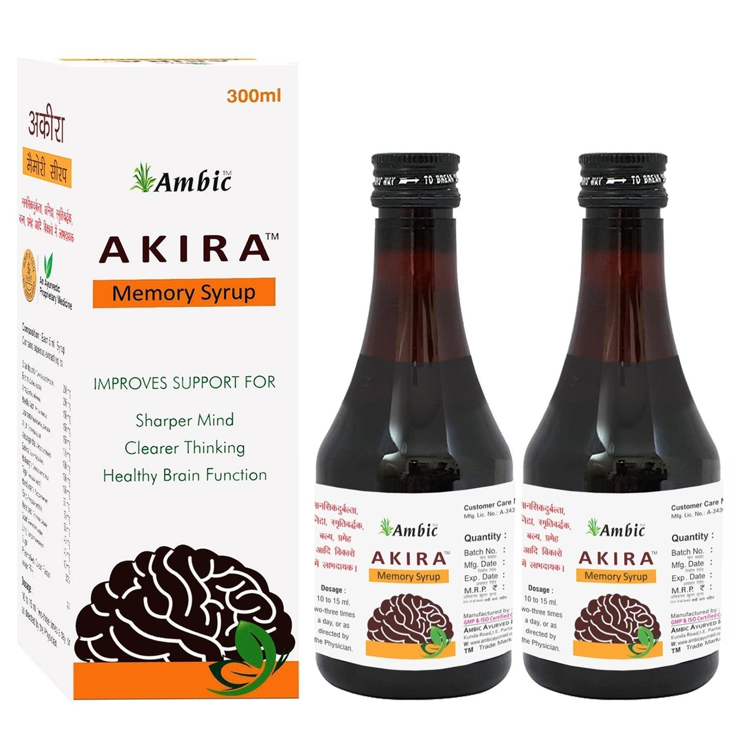 Ambic Akira Memory Syrup (300ml Each)