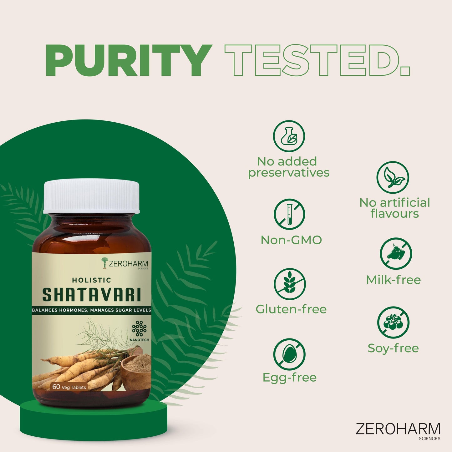 Zeroharm Holistic Shatavari Tablet