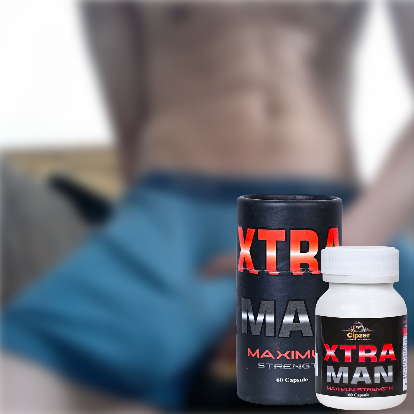 Cipzer Xtra Man 60 Capsules | Improve Sexual Stamina, Performance, Erectile Dysfunction & Power