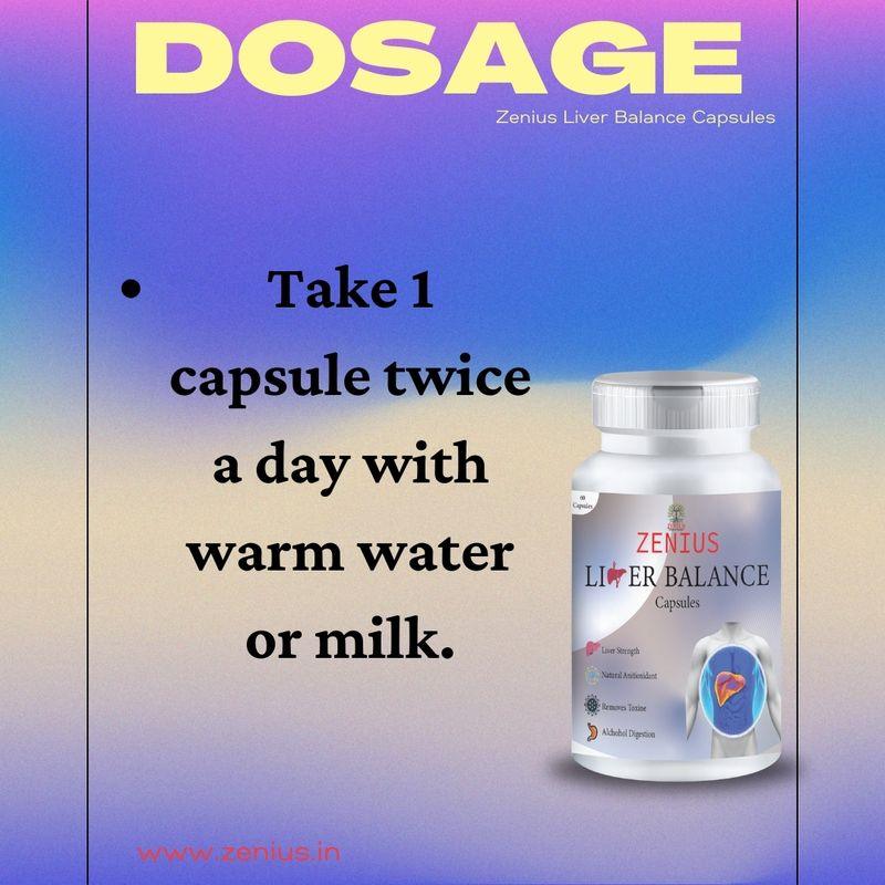 Zenius Liver Balance Capsules - Liver Detox Capsules for Liver and Digestive Health Improvement - 60 Capsules