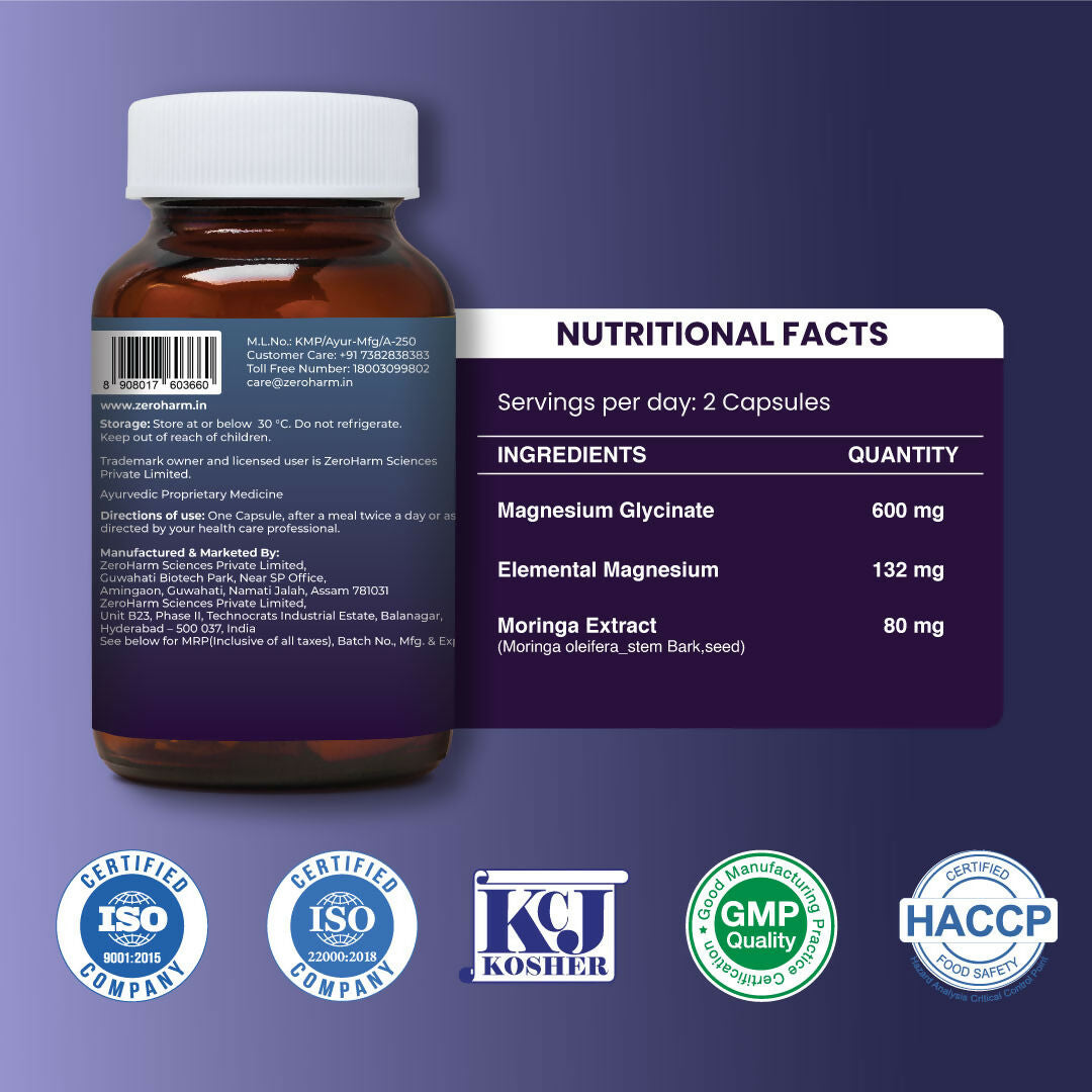 Zeroharm Magnesium Glycinate Capsules