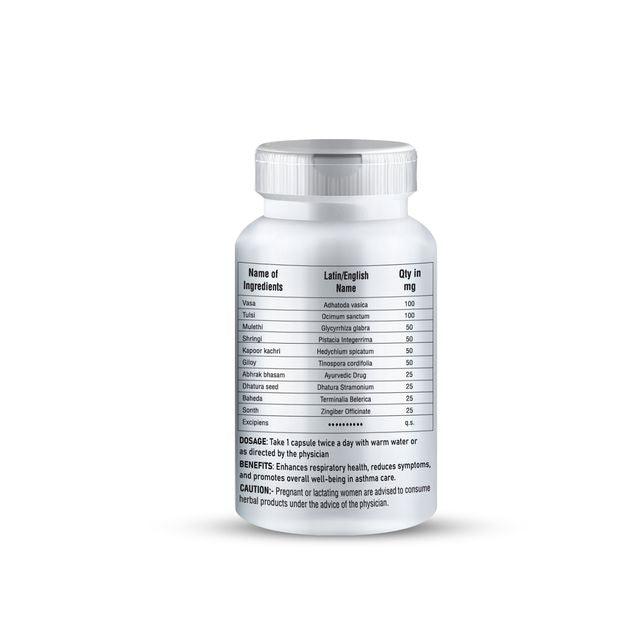 Zenius bronkill Capsules - Asthma Capsules for Asthma Relief and Better Breathing - 60 Capsules