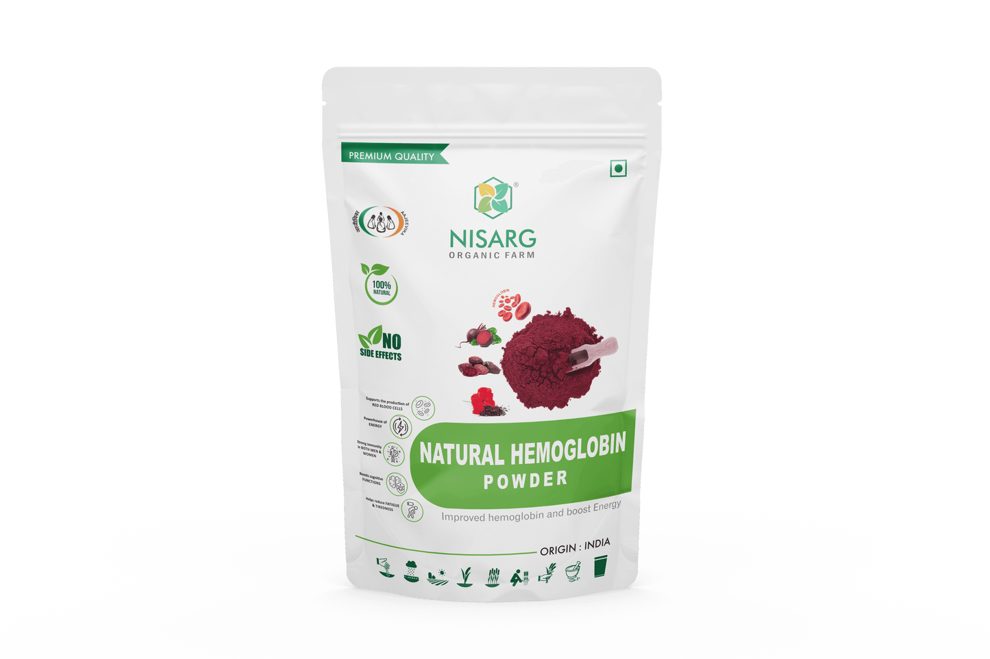 Nisarg Organic Farm Natural Hemoglobin Powder