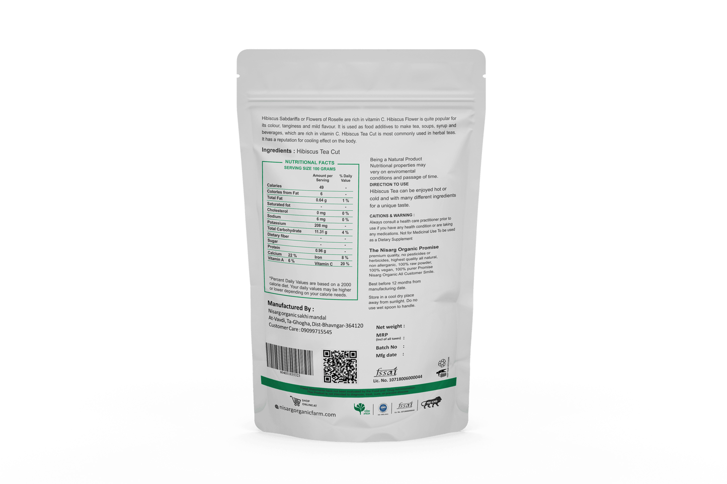 Nisarg Organic Farm Hibiscus Powder