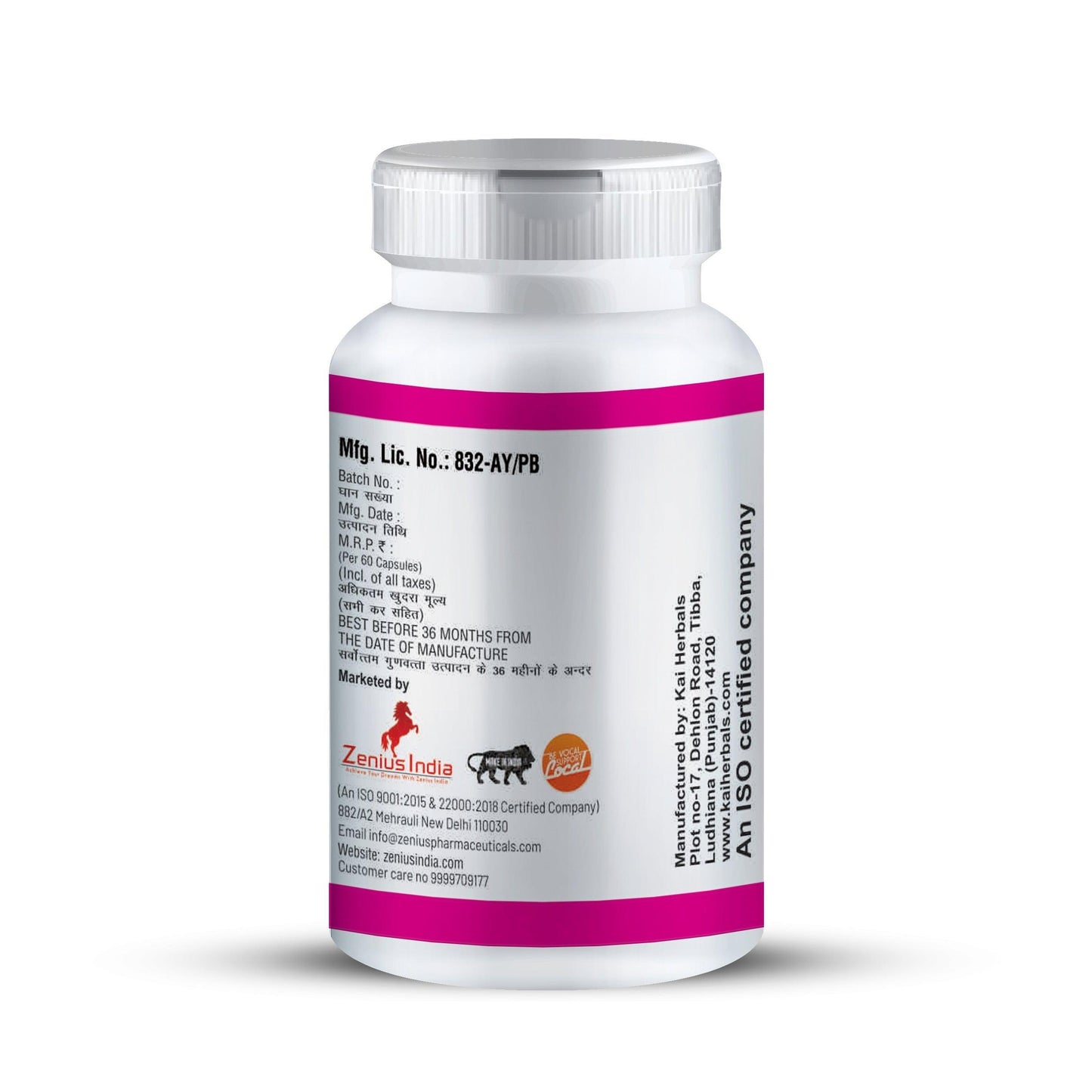 Zenius Hip-Up Capsule - Hips, Butt Enlargement medicine - 60 Capsules