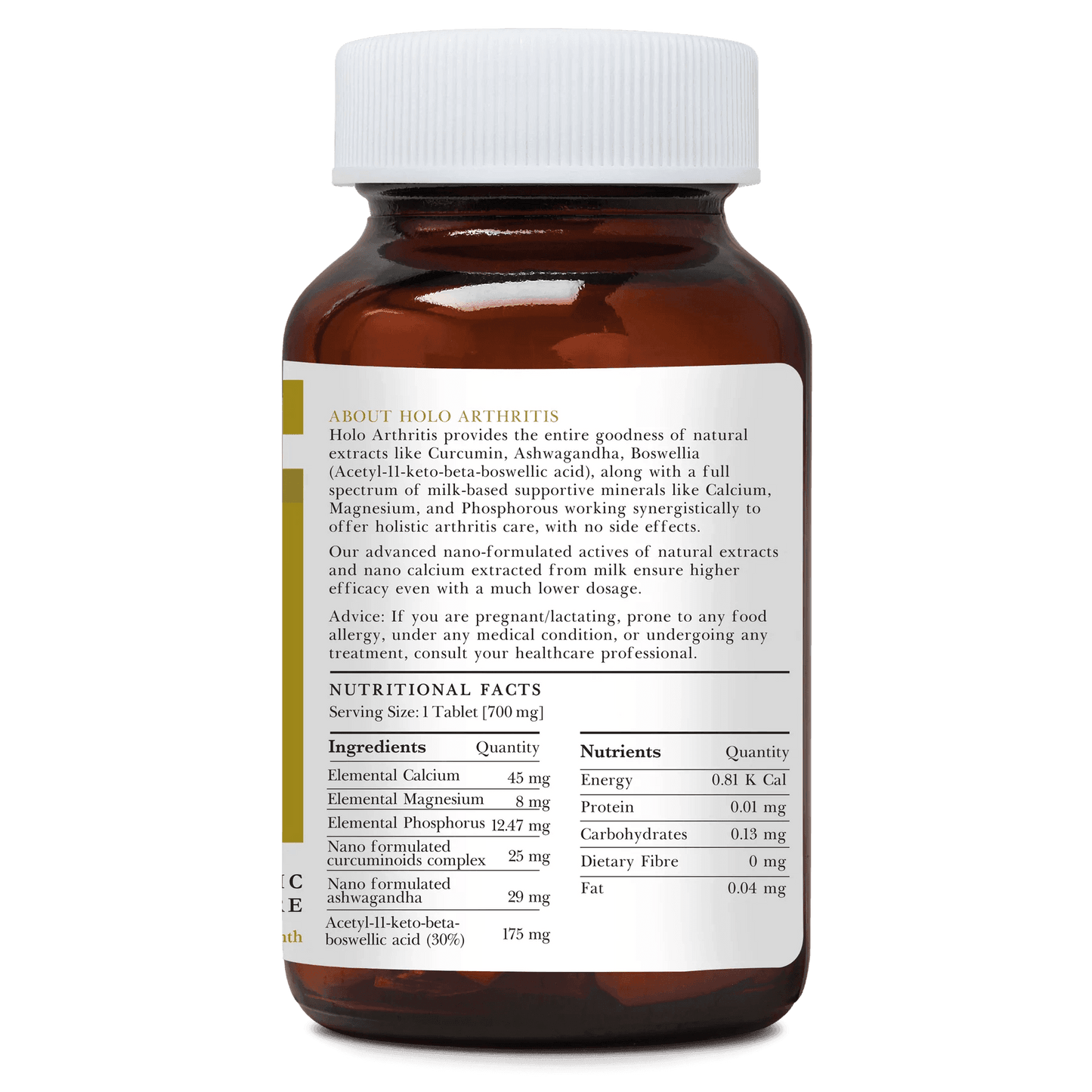 Zeroharm Sciences Holo Arthritis Tablet for Knee, Back Pain and Joint Support