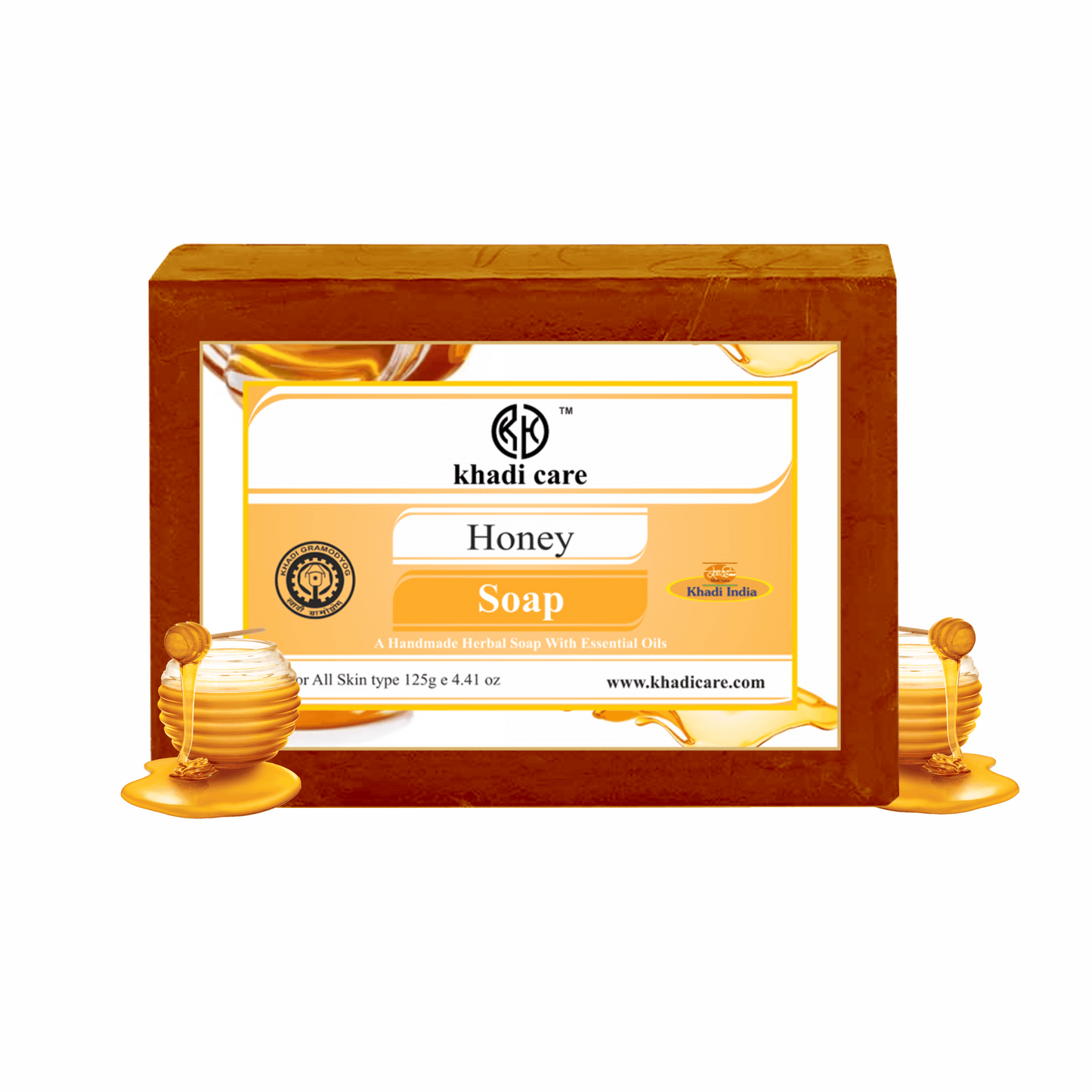 Khadi Care Herbal Honey Soap - 125g