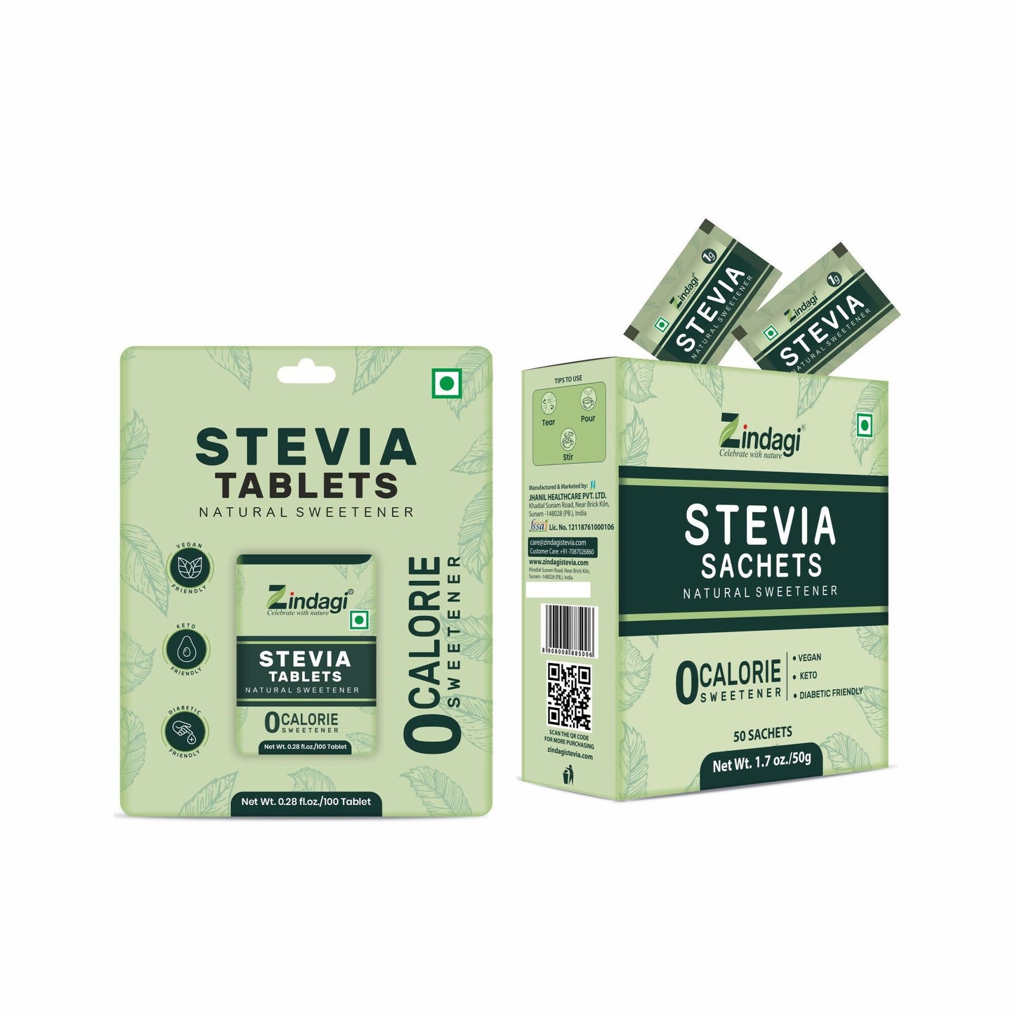 STEVIA TABLET AND SACHET_CMS