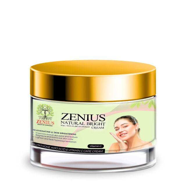 Zenius Natural Bright Cream - Skin Brightening Cream for Skin Whitening and Glow Enhancement - 50gm Cream