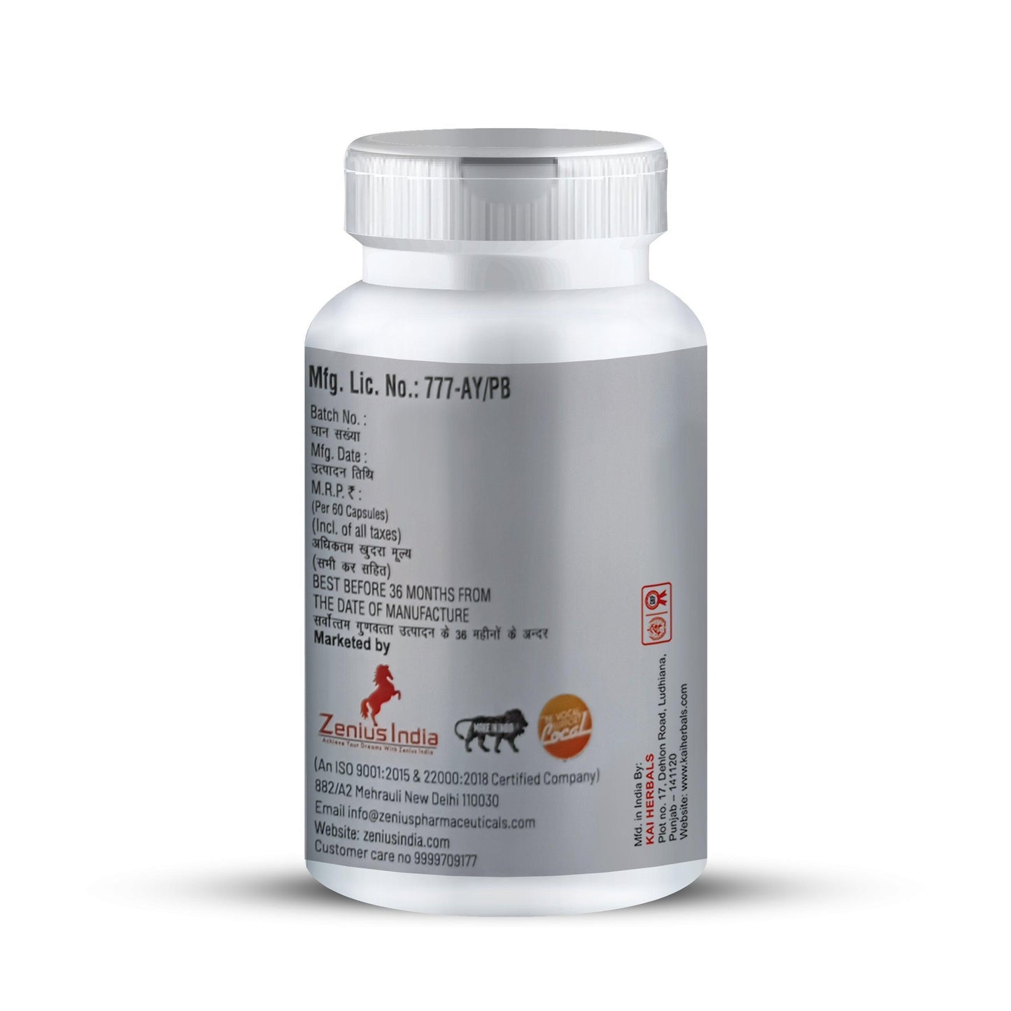 Zenius Joint Care Capsule | for Strong Bones & Relives Joint Pain Supplement (60 Capsules)