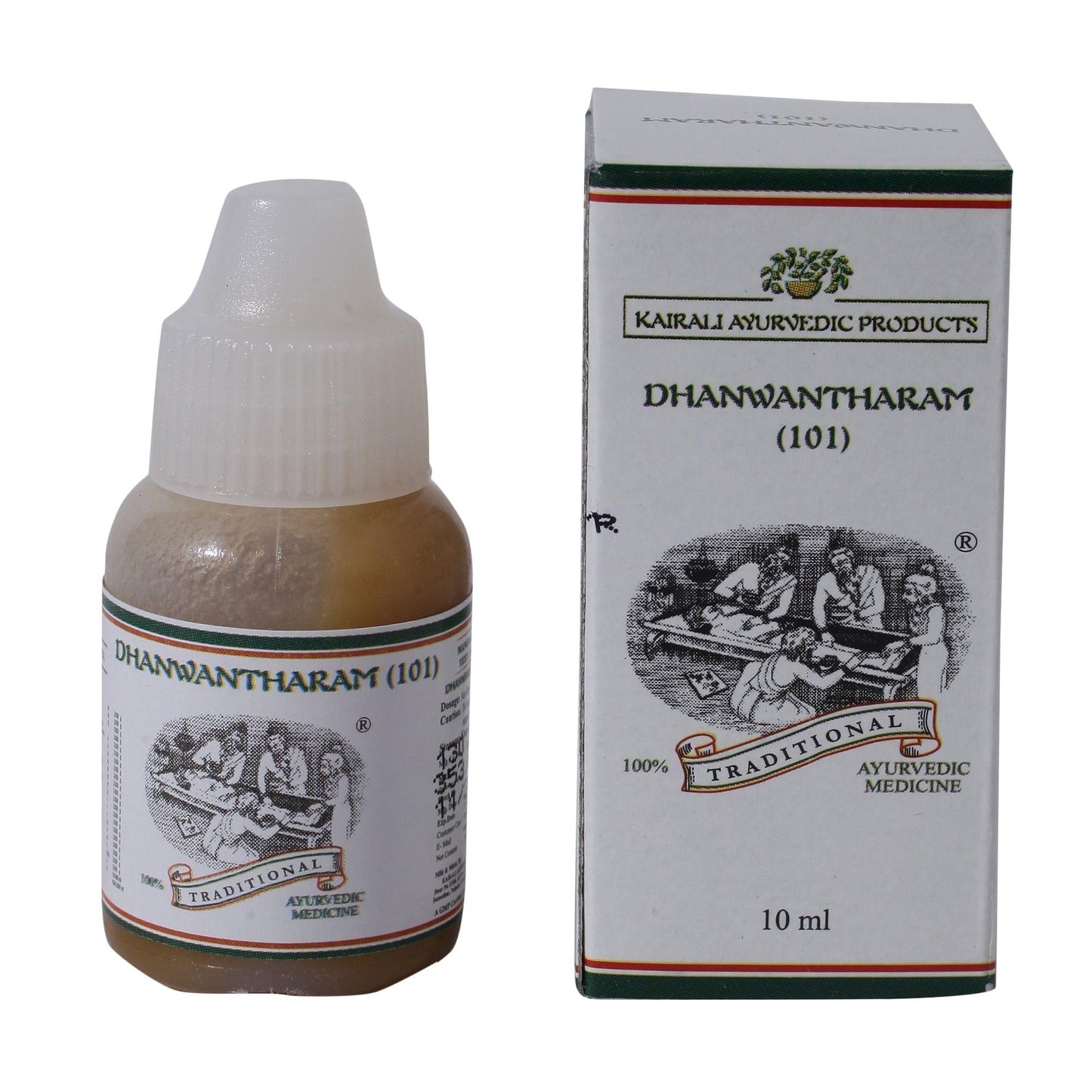 Kairali Ayurveda Group Kairali Dhanwanthram Thailam - Ayurvedic Oil for Joint Pain, Swelling, Rheumatic and Nervous Disorders (200 ml)