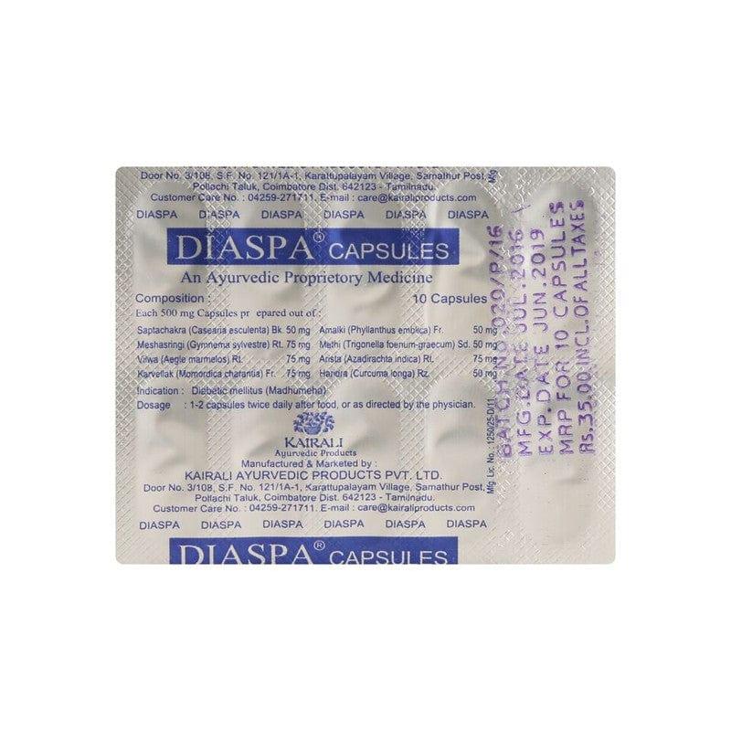 Kairali Diaspa Diabetes Capsules (60 Capsules)