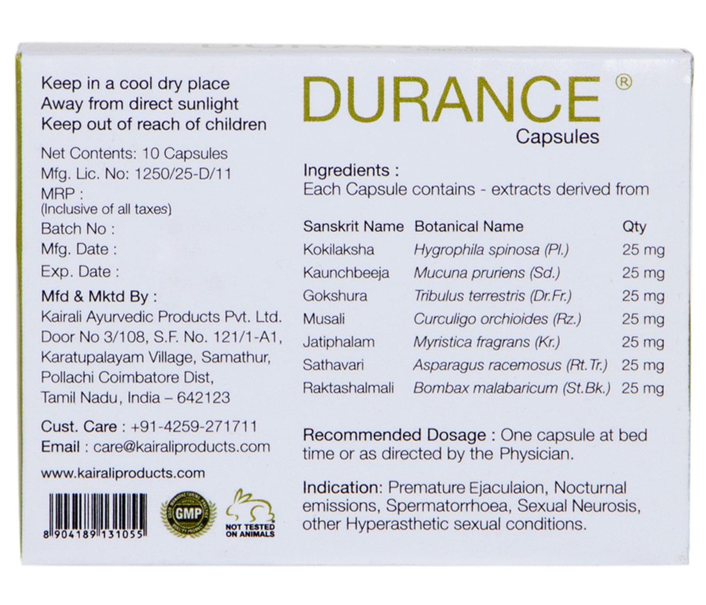 Kairali Durance Capsules
