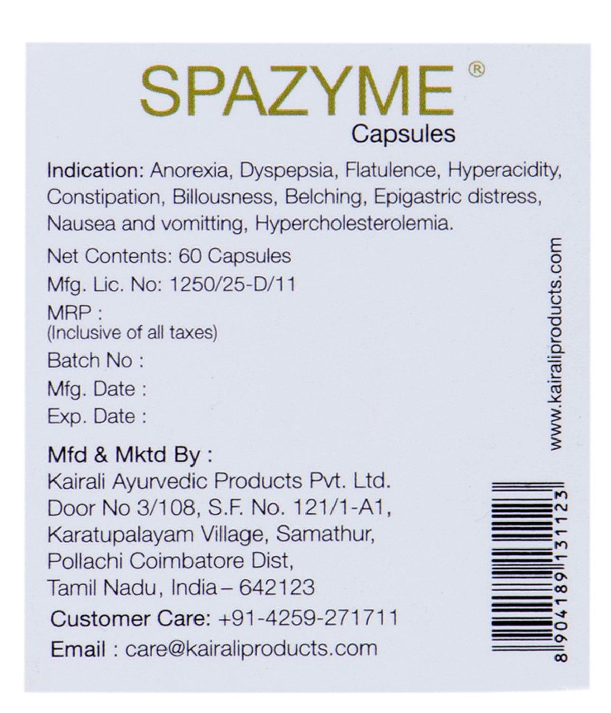 Kairali Spazyme Capsules