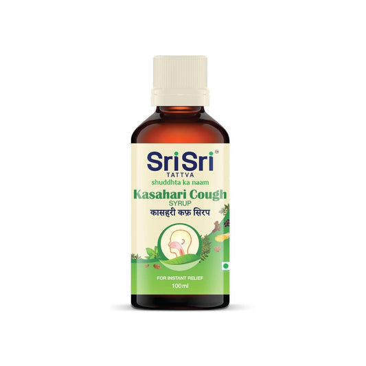 Sri Sri Tattva Kasahari Cough Syrup - 100ml Syrup - Pack of 3