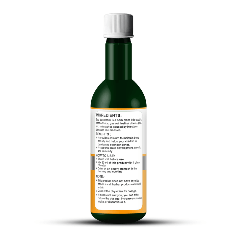 Zenius Sea Buckthorn Juice - for Skin Nourishment, Heart Health, and Immune Support - 500ml Juices