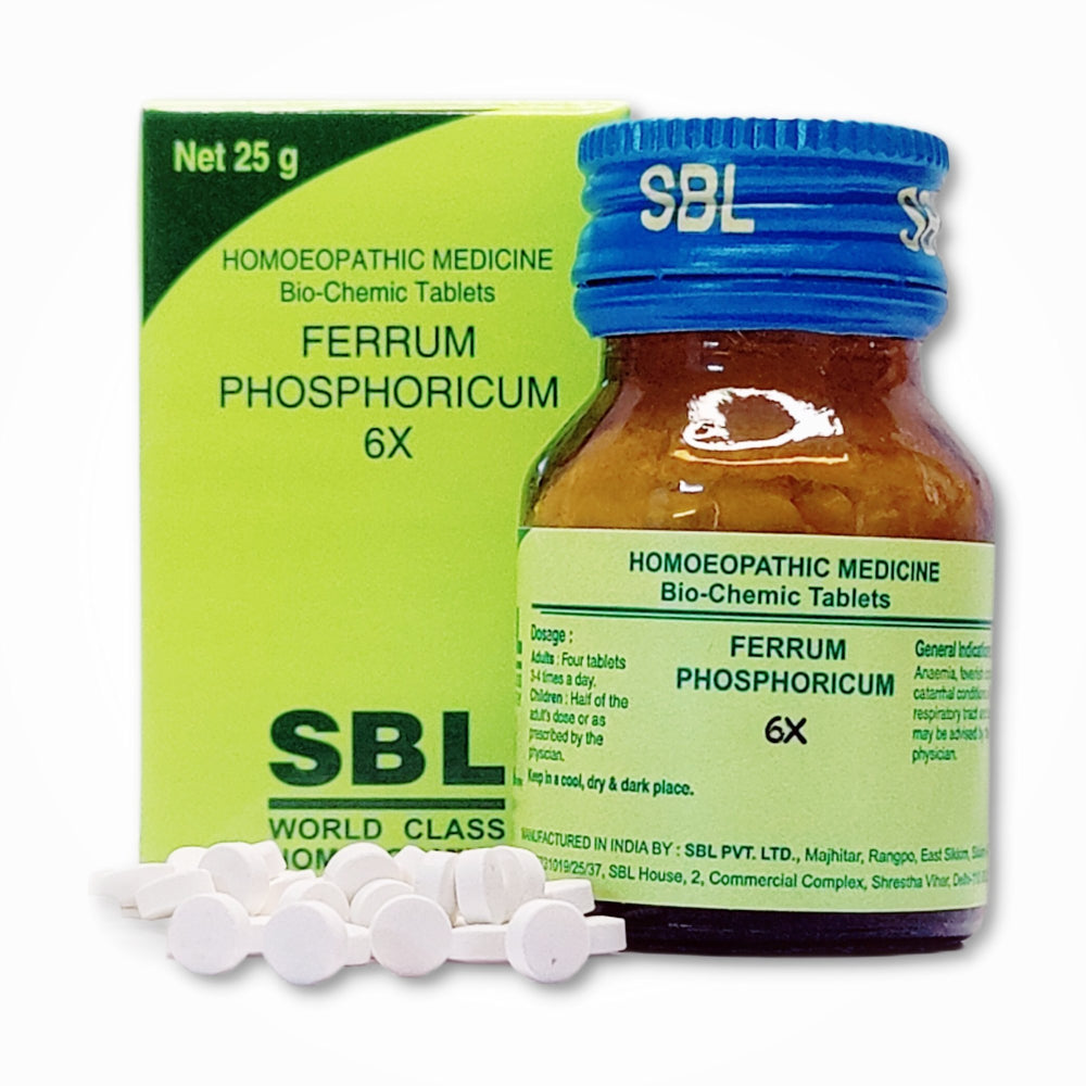 SBL Ferrum Phosphoricum Biochemic Tablet 6X - 25g
