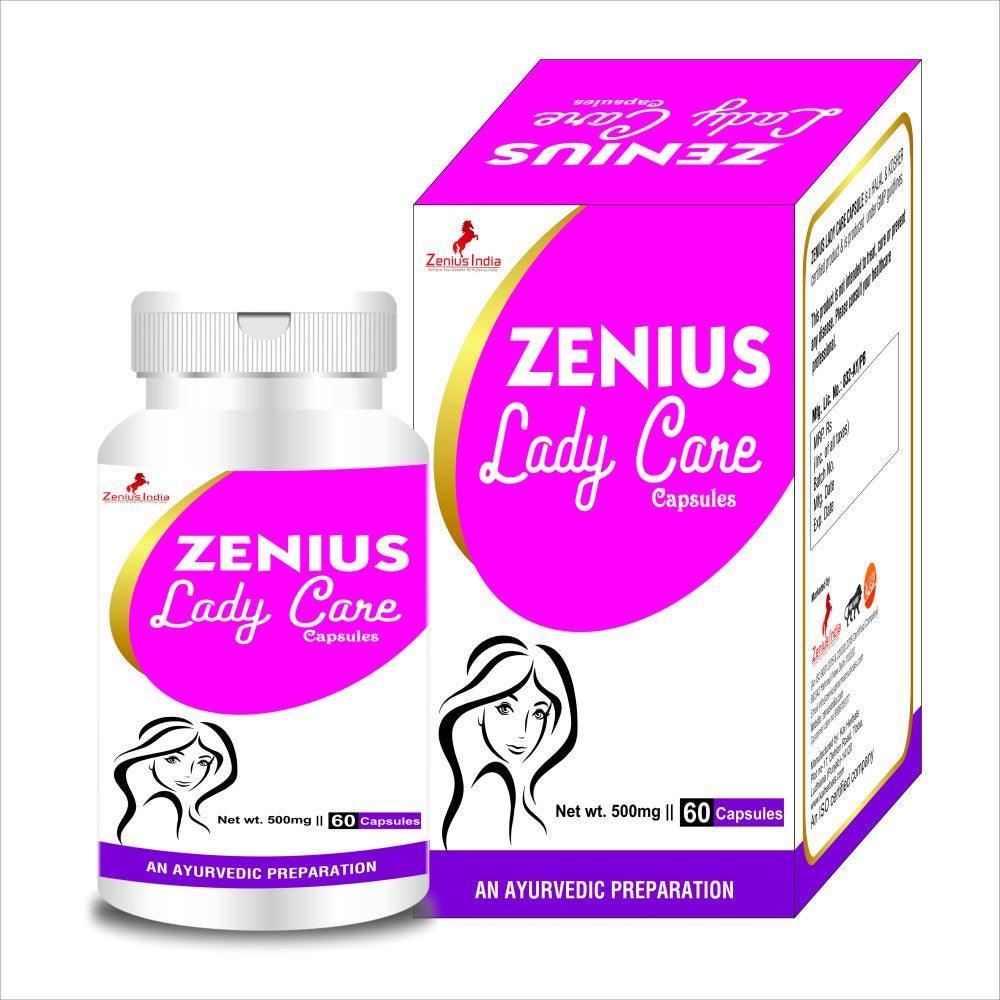 Zenius Lady Care Capsule for Leucorrhoea/White Discharge - 60 Capsules