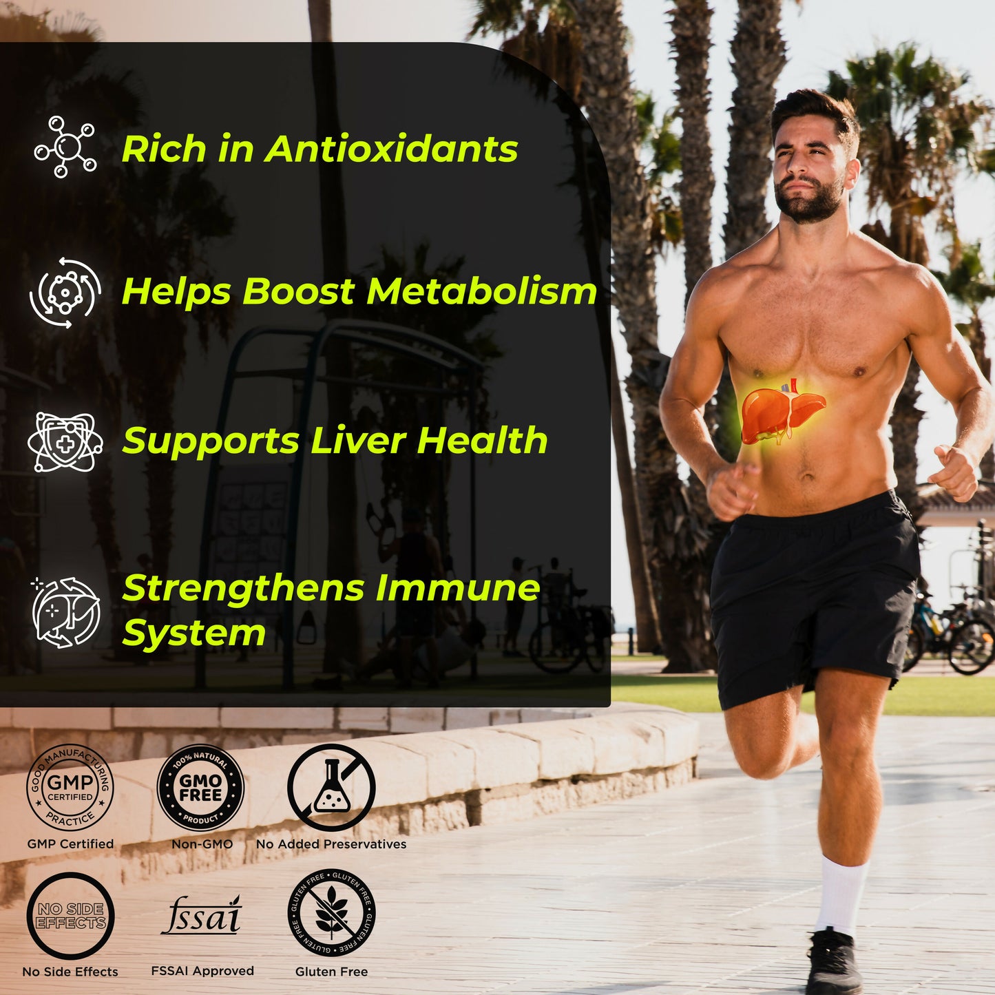 Health Veda Organics Liver Detox Capsules - 60 Veg Capsules