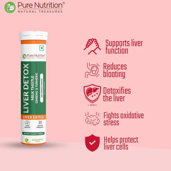 Pure Nutrition Liver Detox 20 Effervescent Tablets