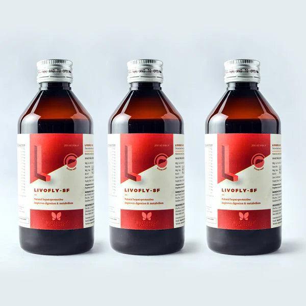 Butterfly Ayurveda Livofly (SF) Syrup - Natural Liver Detoxifier 1 Unit - 200 ml