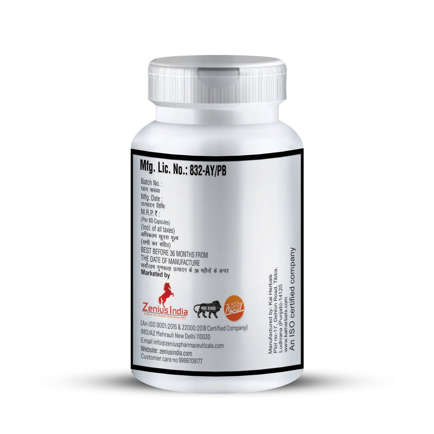 Zenius Men Charge Capsule - 60 Capsules