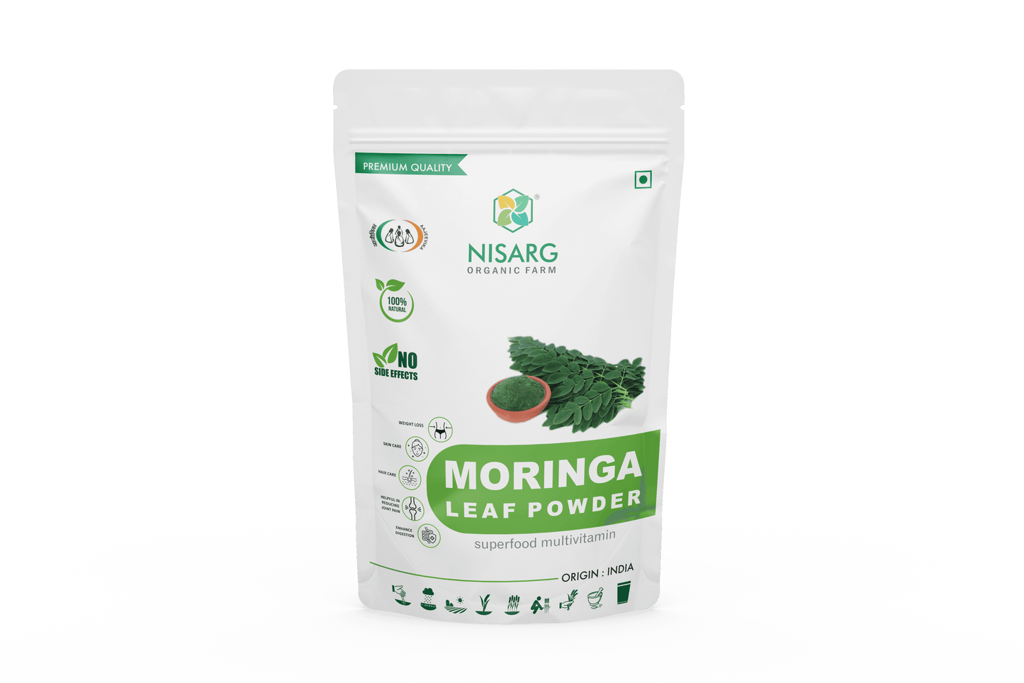 Nisarg Organic Farm Moringa Leaf Powder