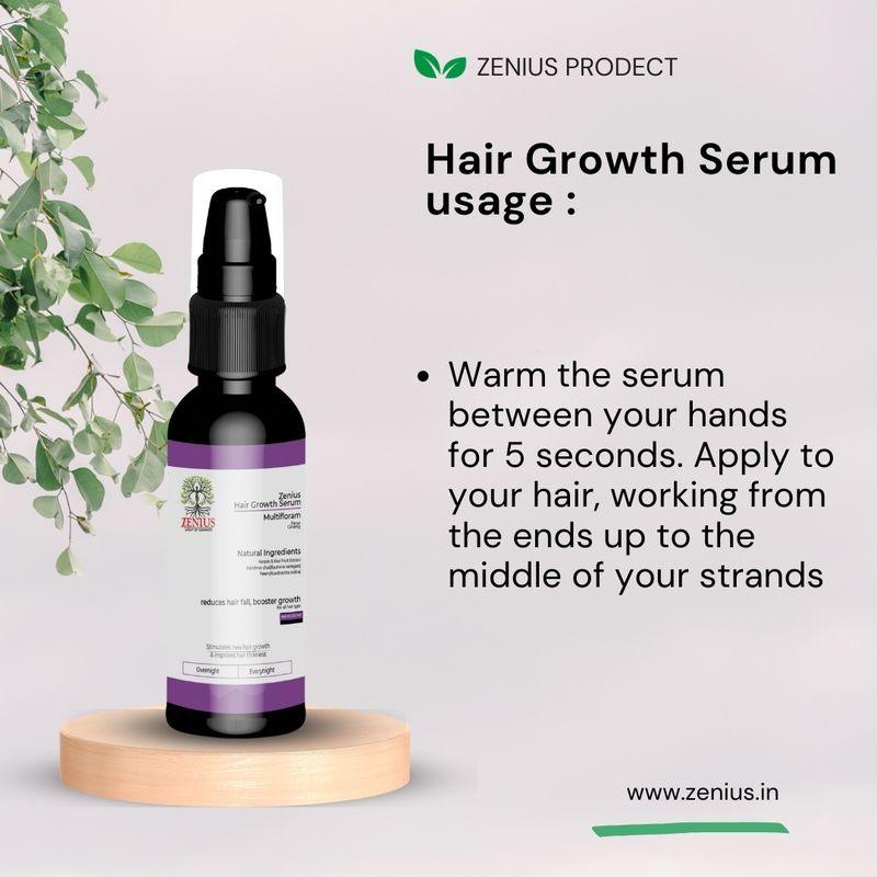 Zenius Hair Growth Serum - for Hair Growth and Frizz Control - 50ml Serum