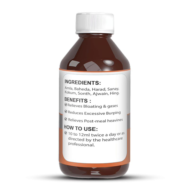 Zenius Digestive Syrup - Herbal Remedy for Acid Reflux, Bloating, and Digestive Relief - 200ml Syrup